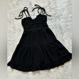 Wild Fable Black Spaghetti Strap Short Summer Dress Size XS